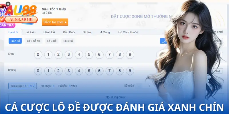 Cá cược lô đề luôn được trả thưởng xanh chín