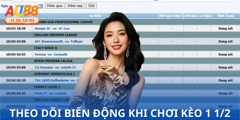 “Ăn tiền” kèo 1 1/2 khi theo dõi biến động