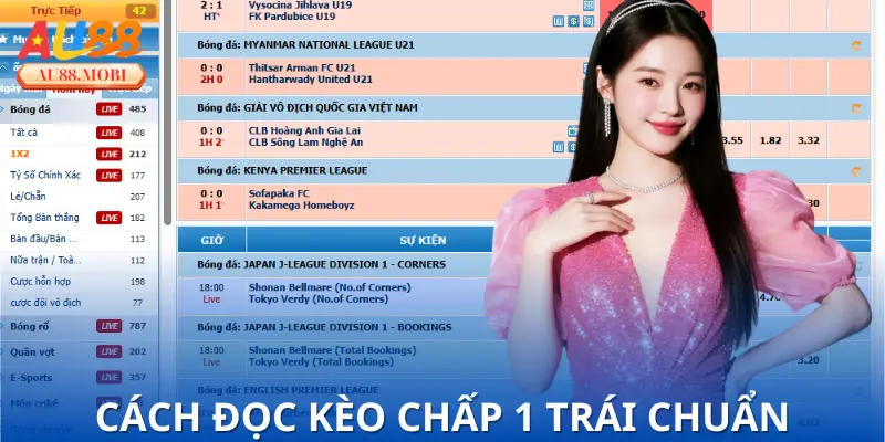 Đọc kèo chấp 1 trái dễ hiểu